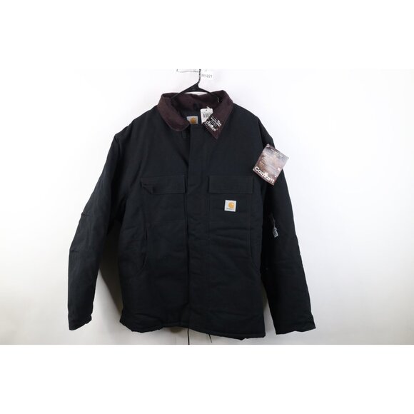 Deadstock Vintage Y2K Carhartt Mens 52T Quilted Arctic Chore Barn Jacket Black